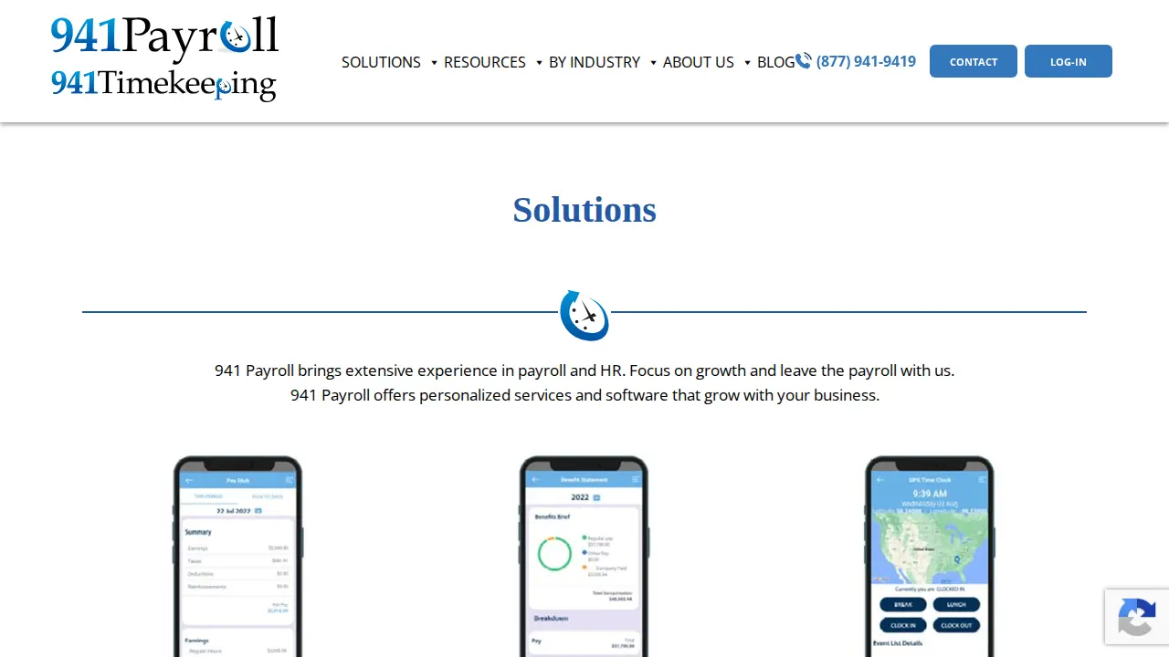 941 Payroll and Timekeeping page