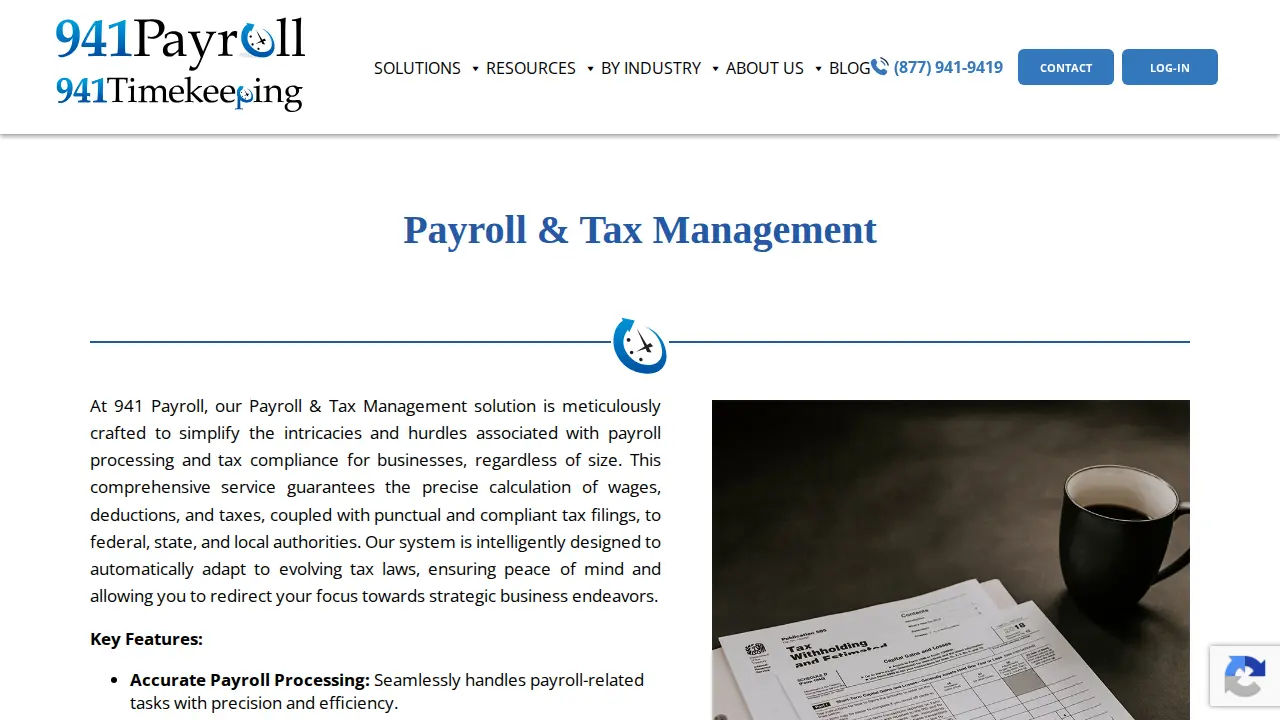 941 Payroll and Timekeeping page