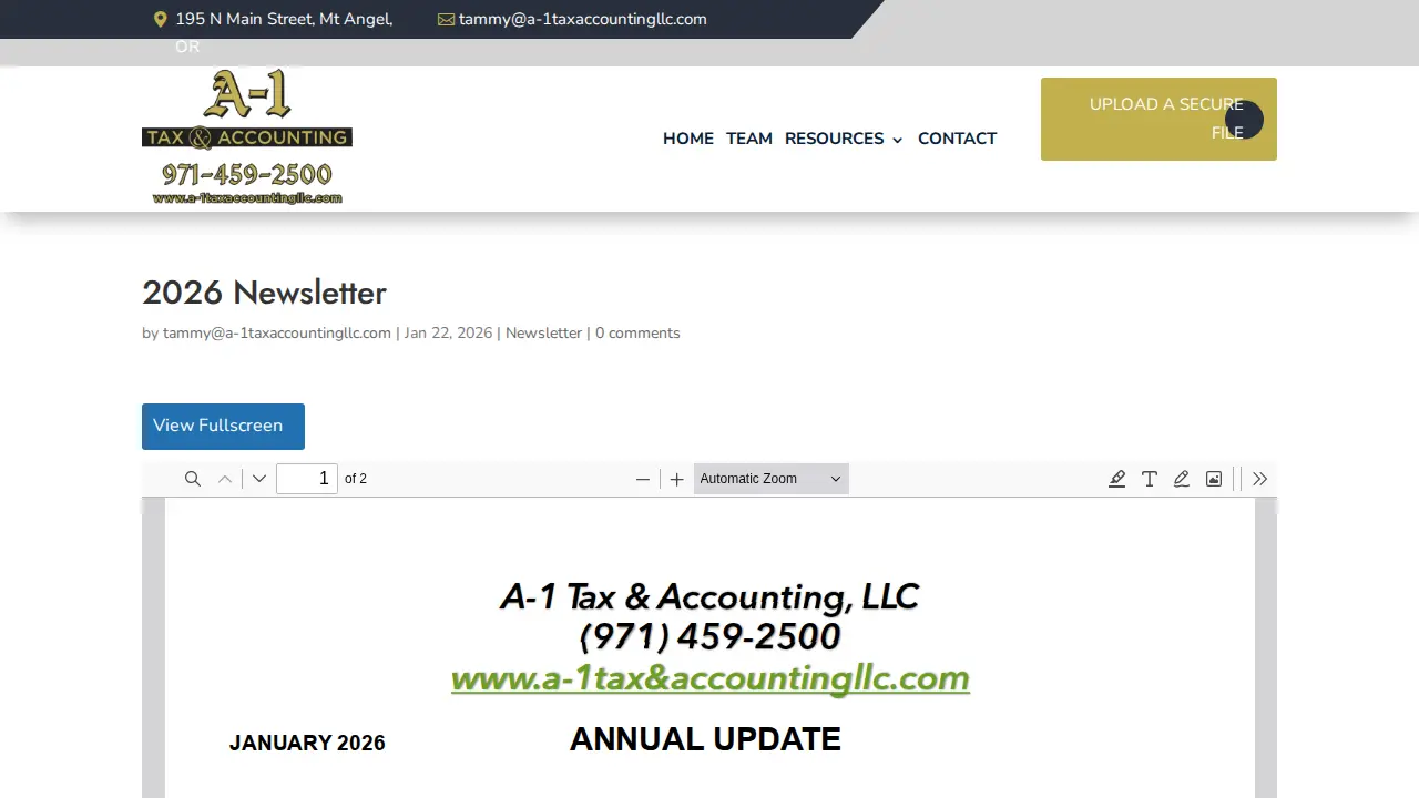 A-1 Tax & Accounting, LLC page