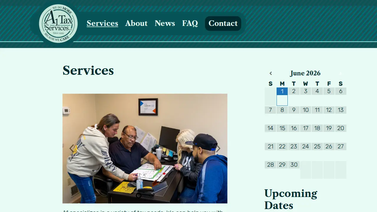 A1 Tax Services LLC page