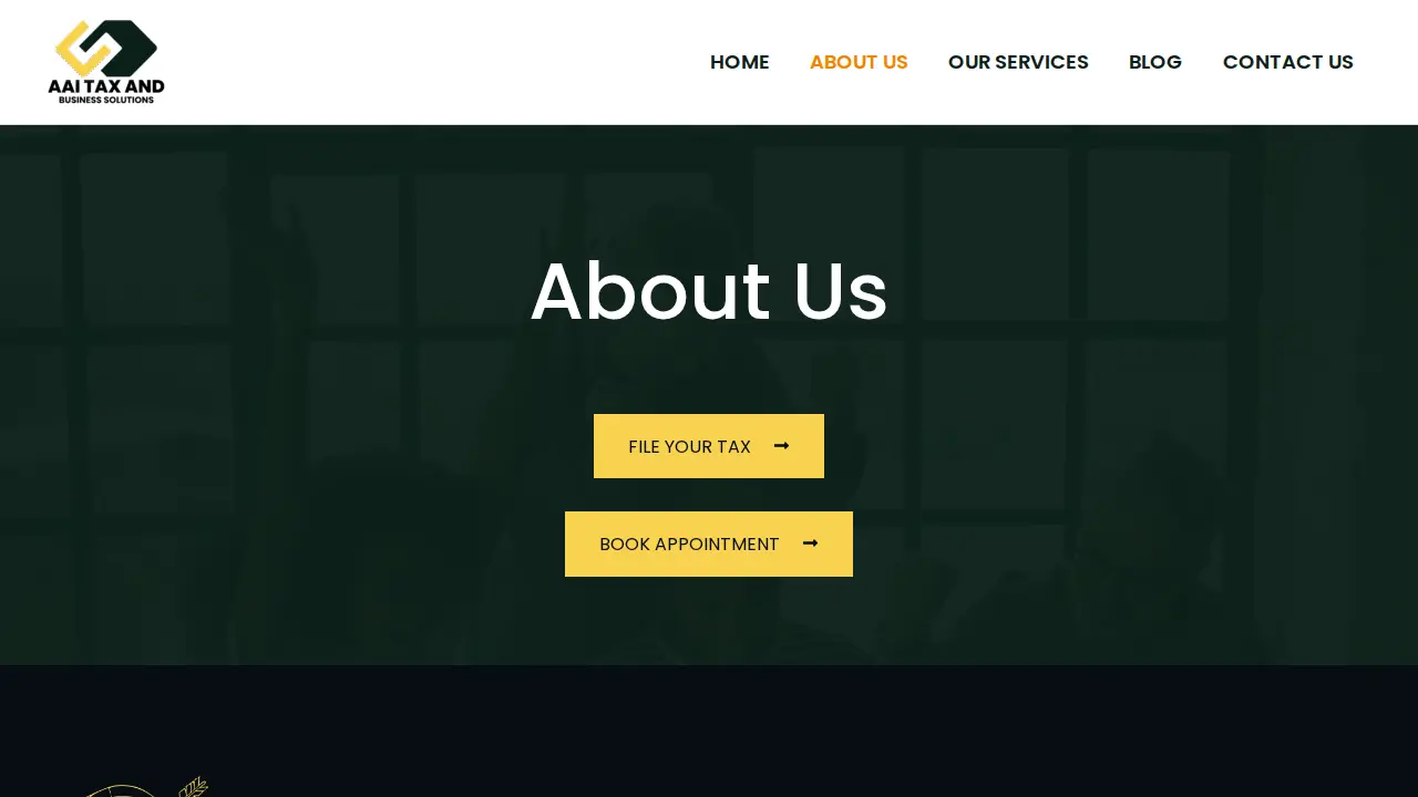 AAI TAX AND BUSINESS SOLUTIONS page