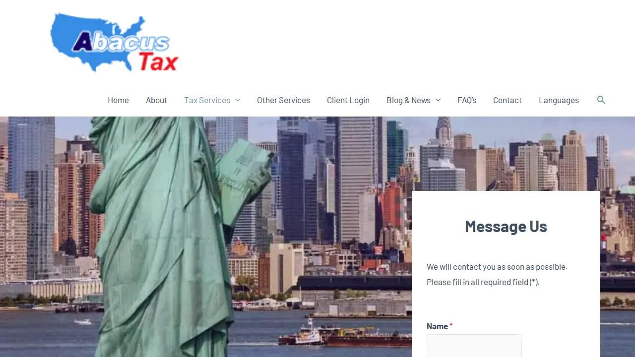 Abacus Tax Limited page