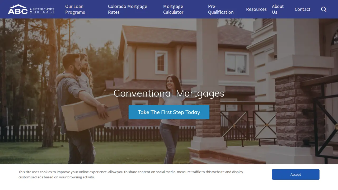 A Better Choice Mortgage page