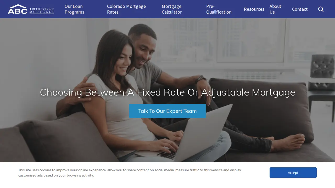 A Better Choice Mortgage page