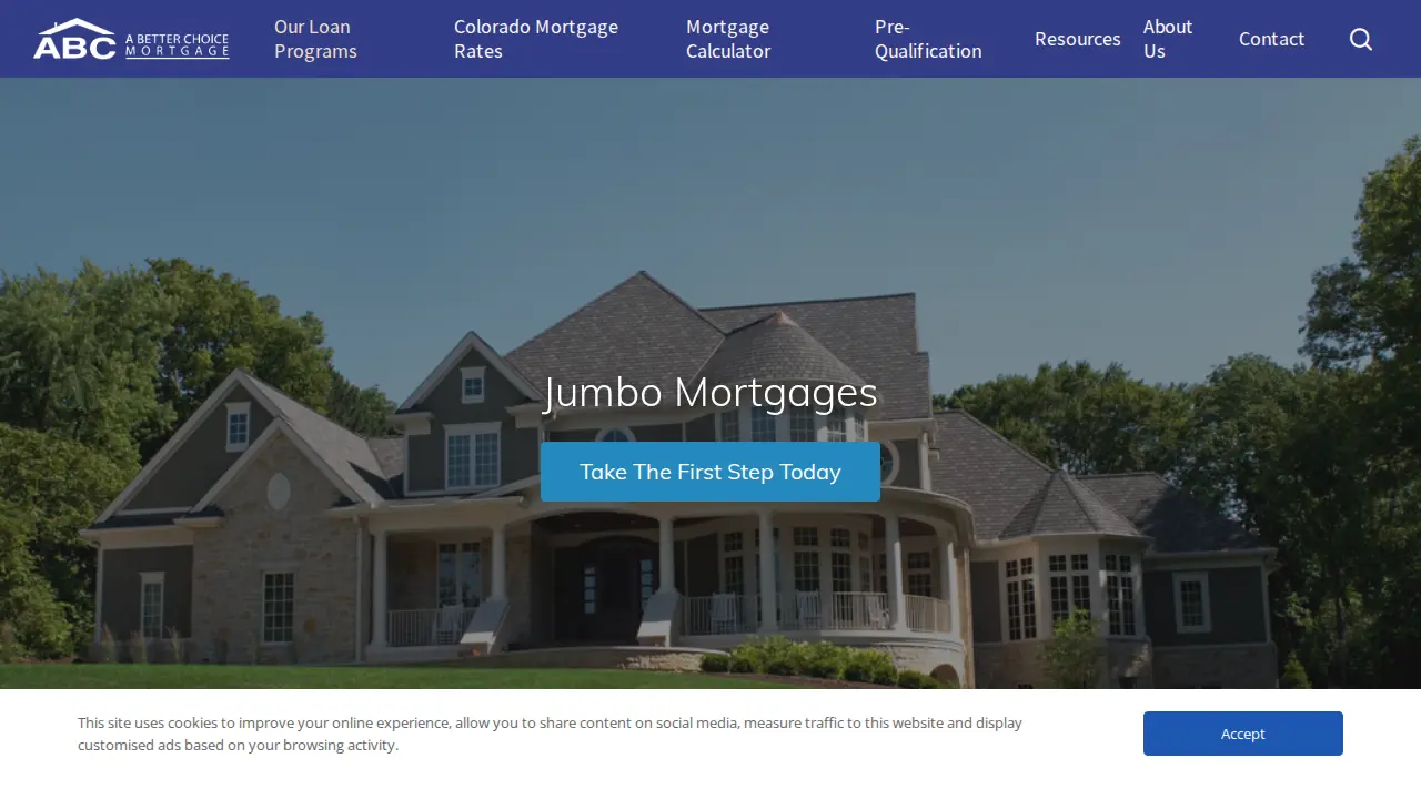 A Better Choice Mortgage page
