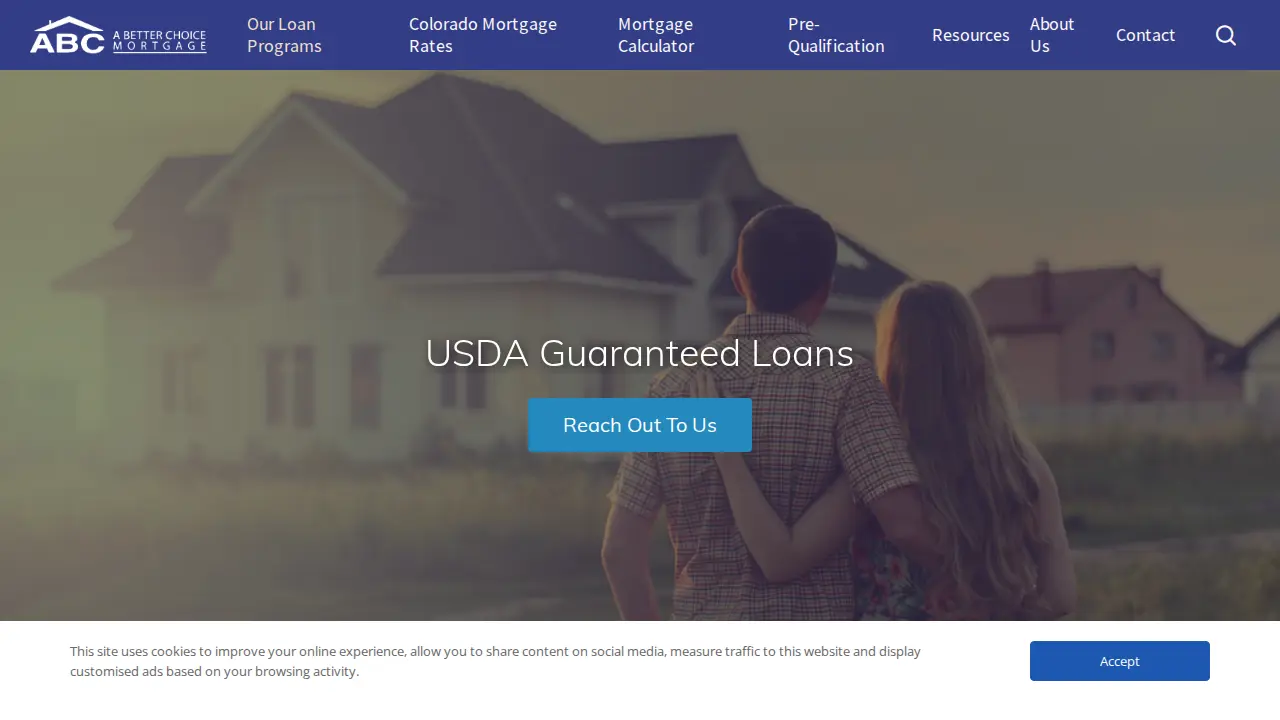 A Better Choice Mortgage page