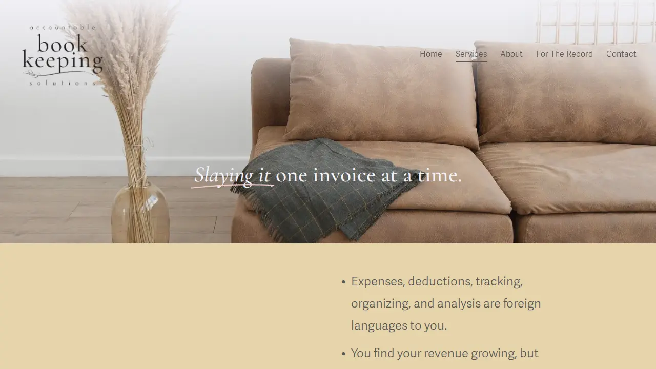 Accountable Bookkeeping Solutions, LLC page