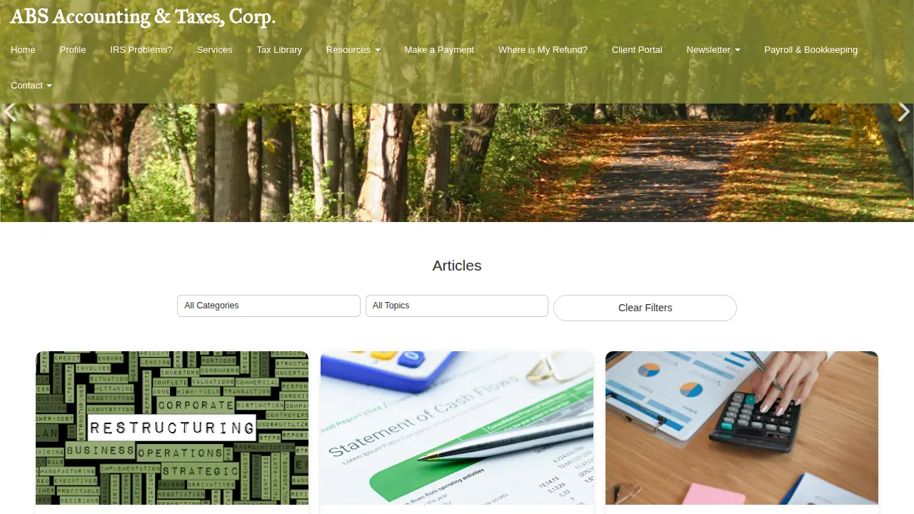 Abs Accounting & Taxes Corp page