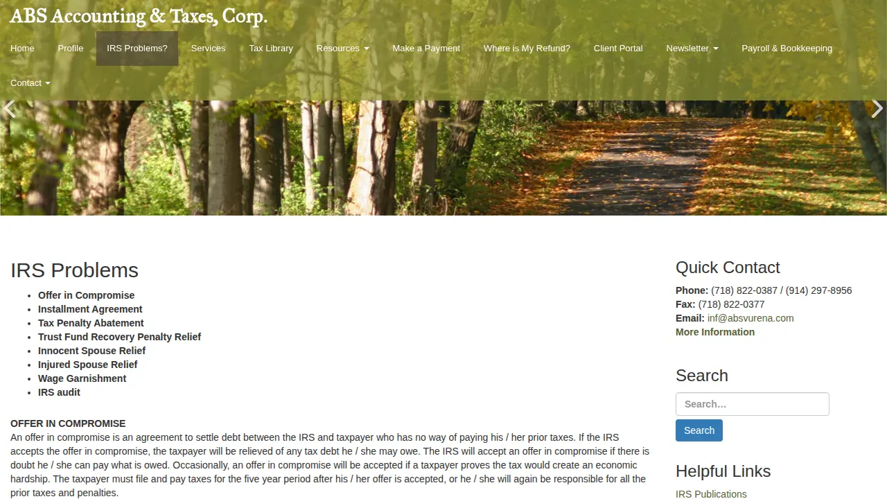 Abs Accounting & Taxes Corp page
