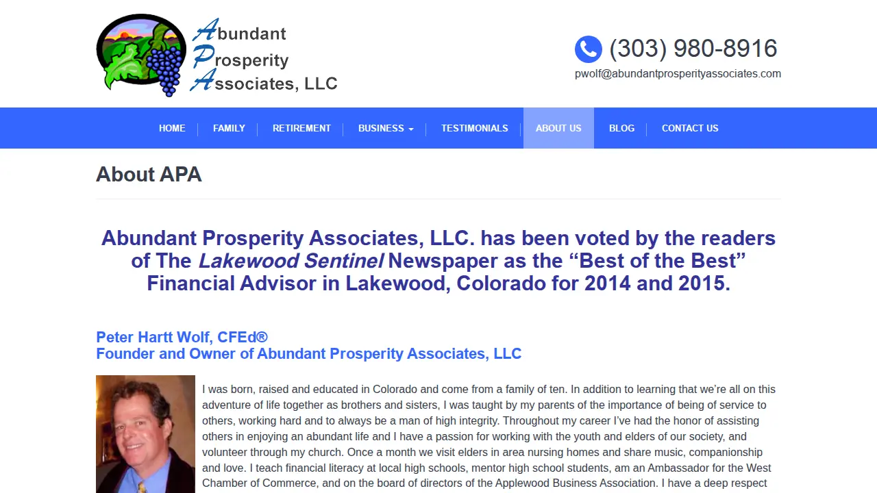 Abundant Prosperity Associates, LLC page