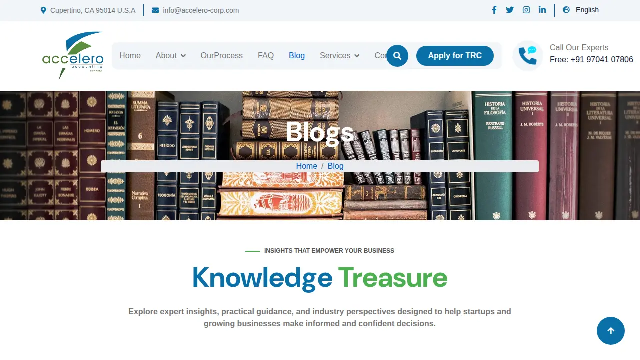 Accelero Corporation page