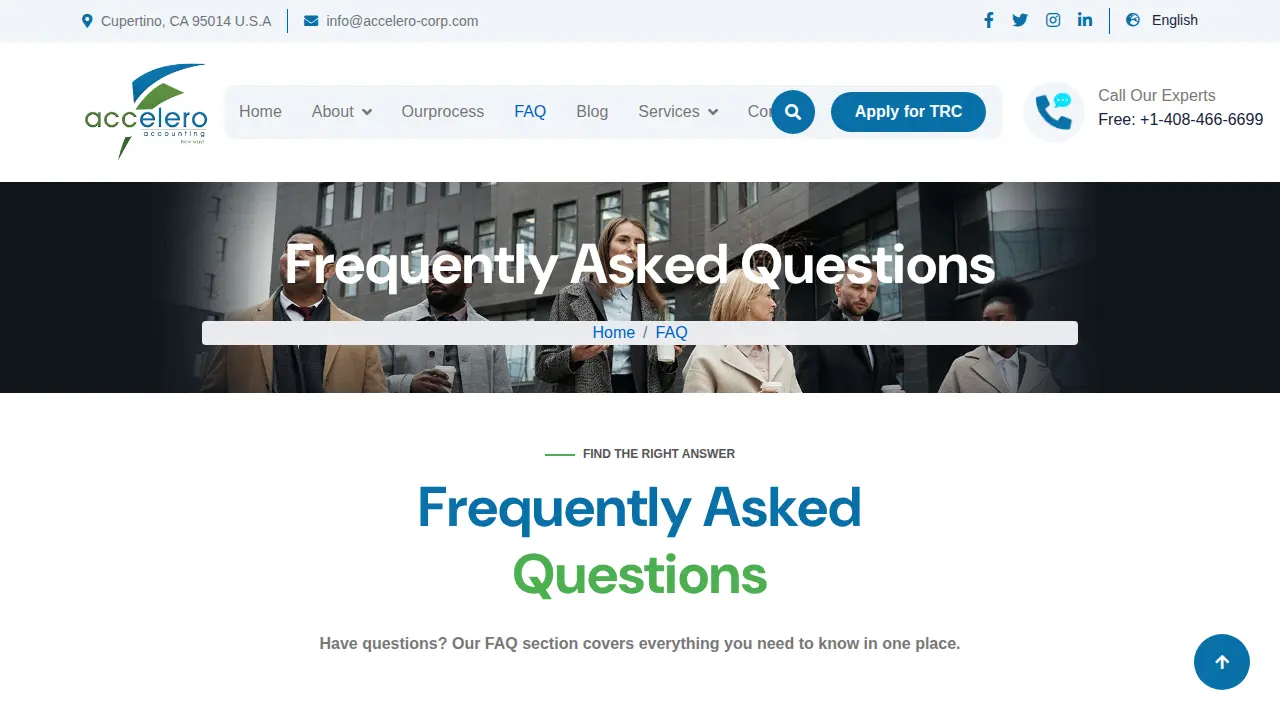 Accelero Corporation page