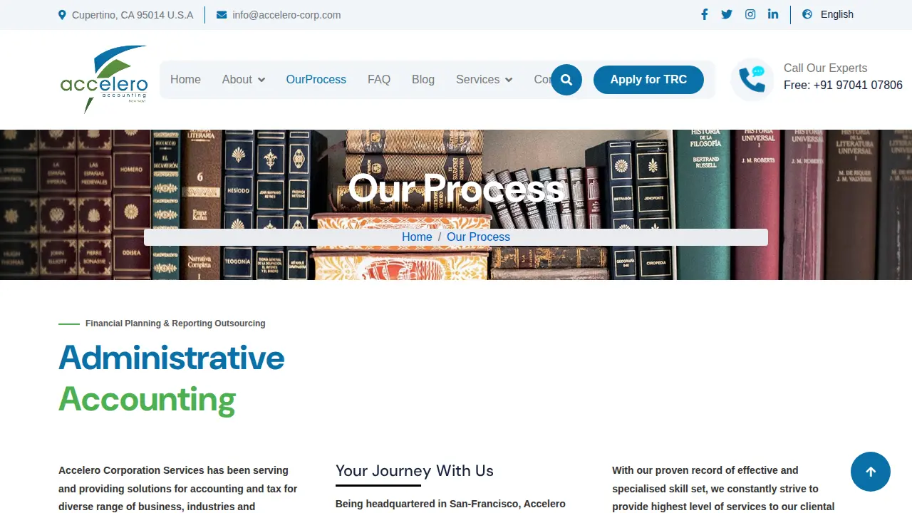 Accelero Corporation page