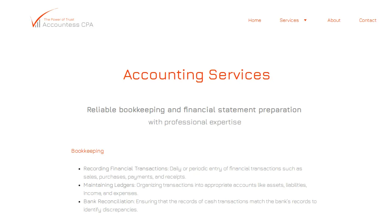 Accountess CPA PLLC page