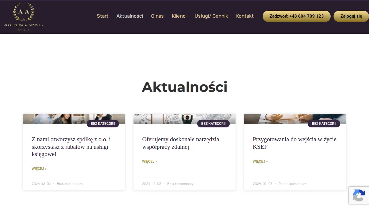 Biuro Rachunkowe Accounting & Advisory Sp. z o.o. Warszawa page