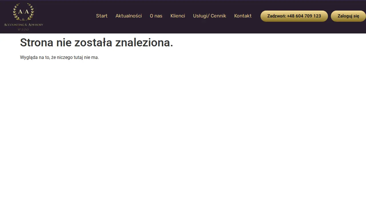 Biuro Rachunkowe Accounting & Advisory Sp. z o.o. Warszawa page