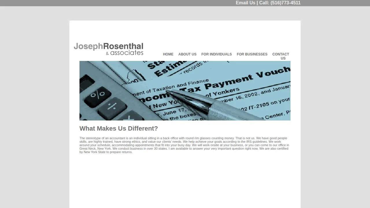 Joe Rosenthal & Associates page