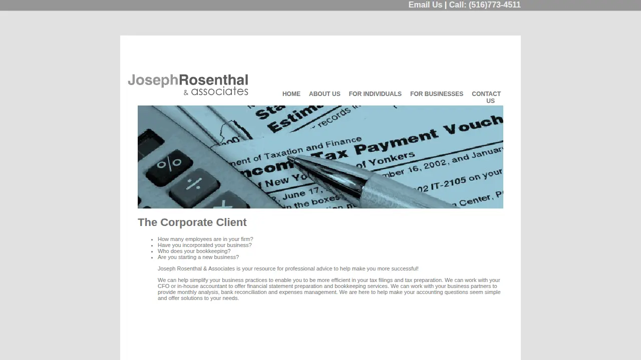 Joe Rosenthal & Associates page