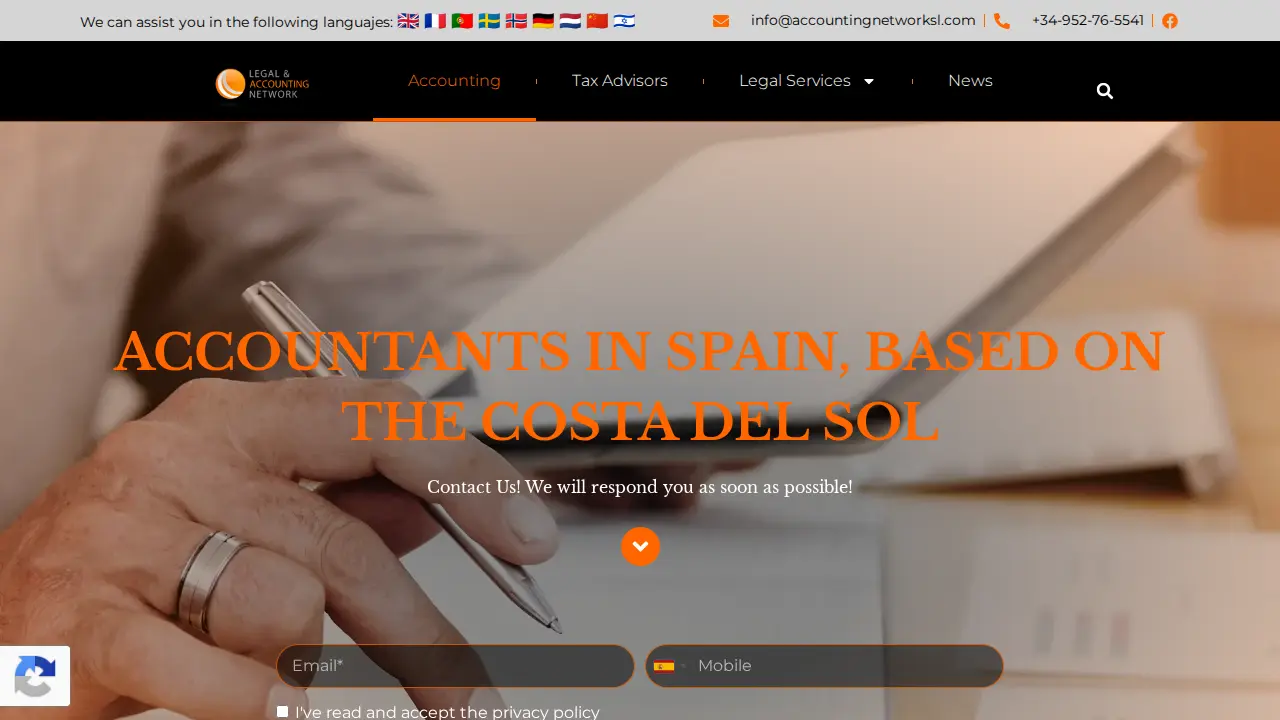 Legal & Accounting Network page