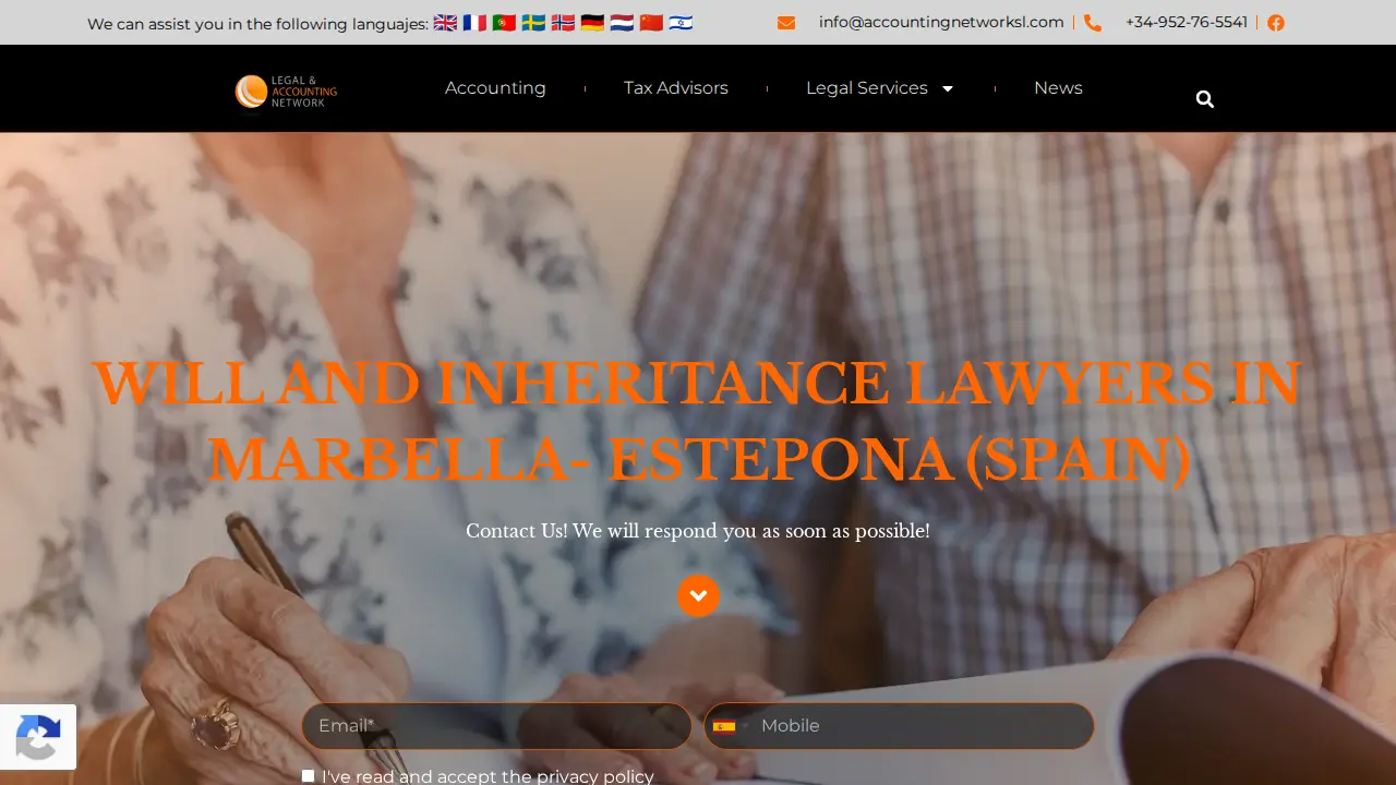Legal & Accounting Network page