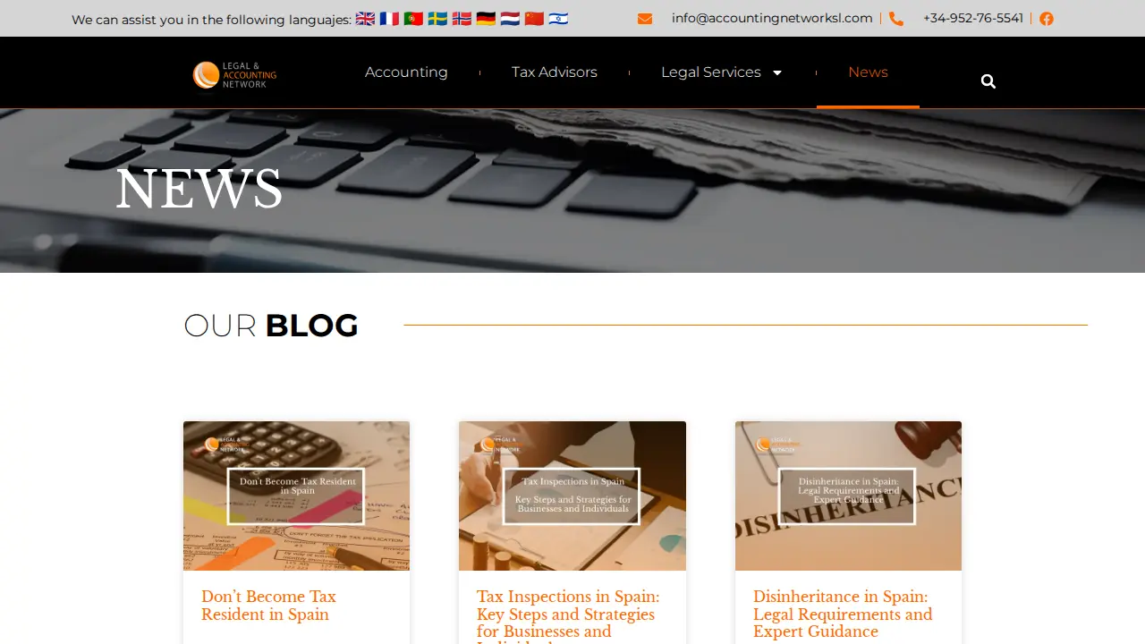 Legal & Accounting Network page