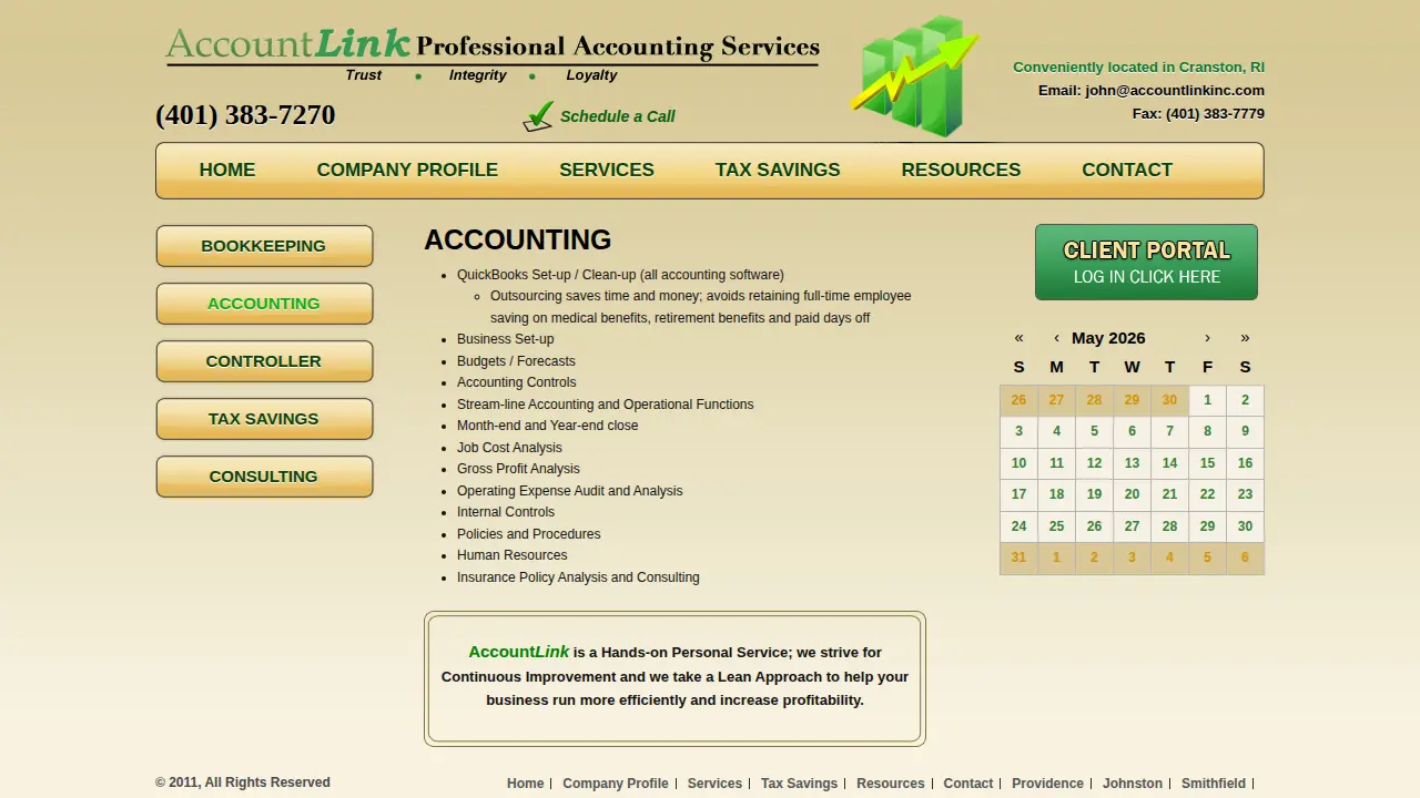 accountlinkinc page