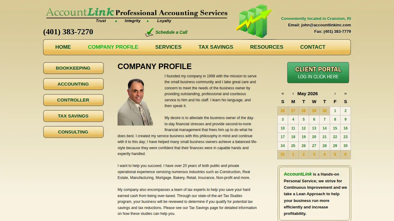 accountlinkinc page