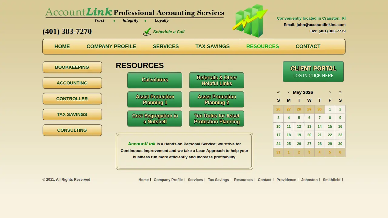 accountlinkinc page