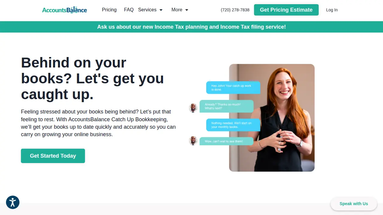 AccountsBalance page