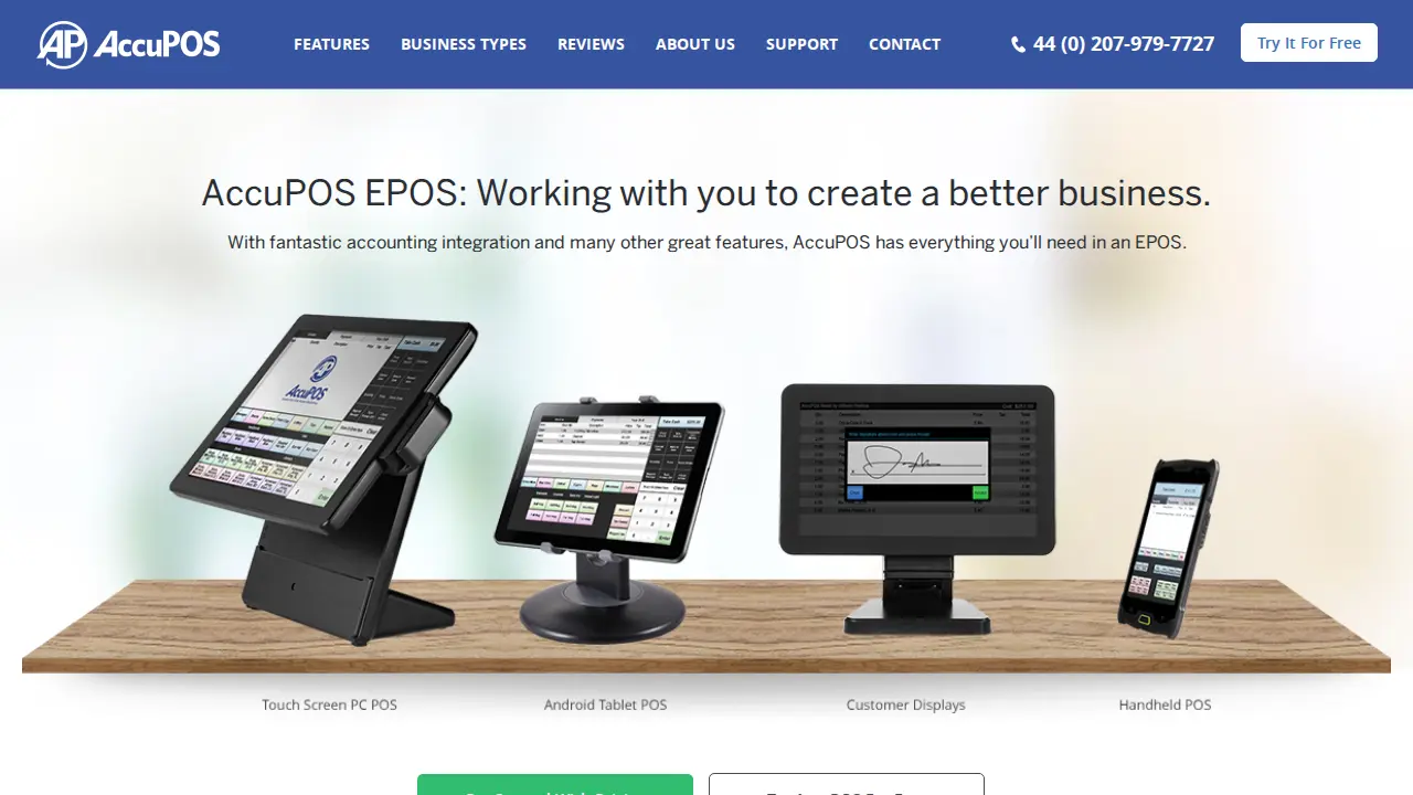 AccuPOS website
