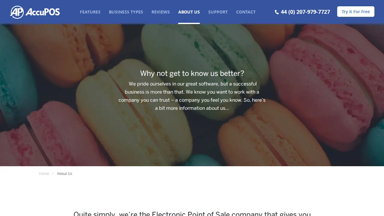 AccuPOS page