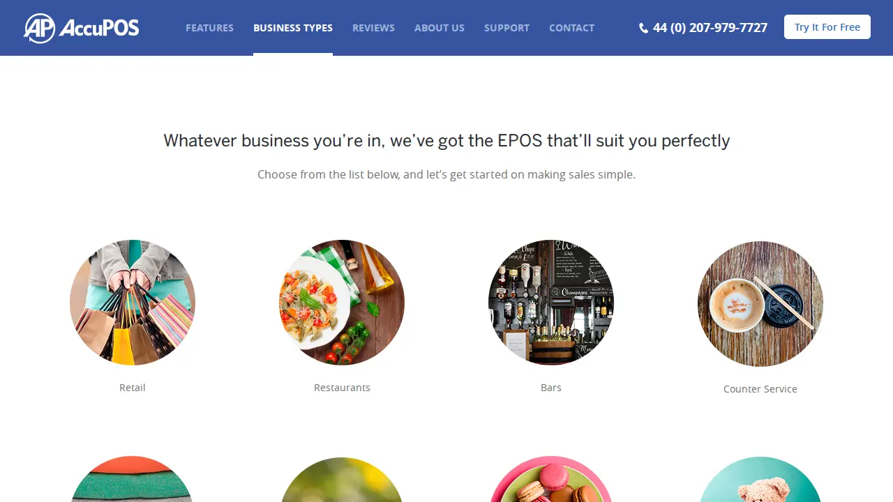 AccuPOS page