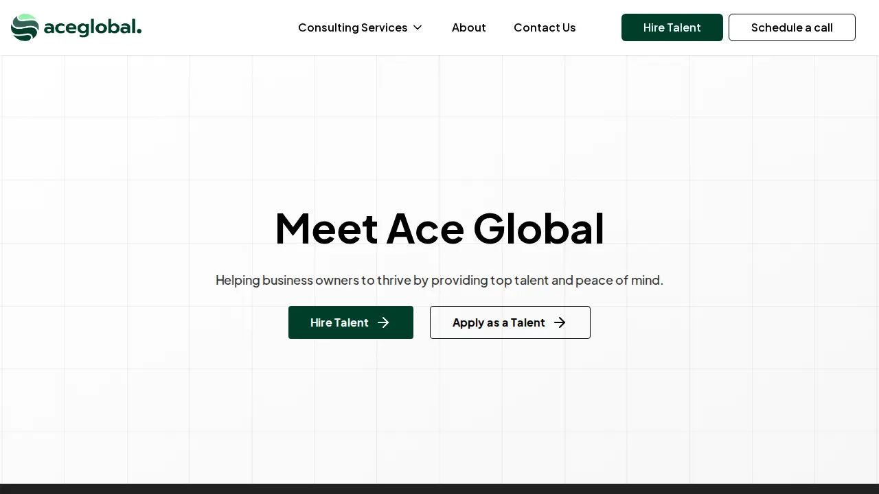 Ace Global - Tax filing & book keeping page
