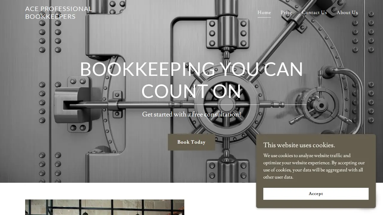 Ace Professional Bookkeepers website