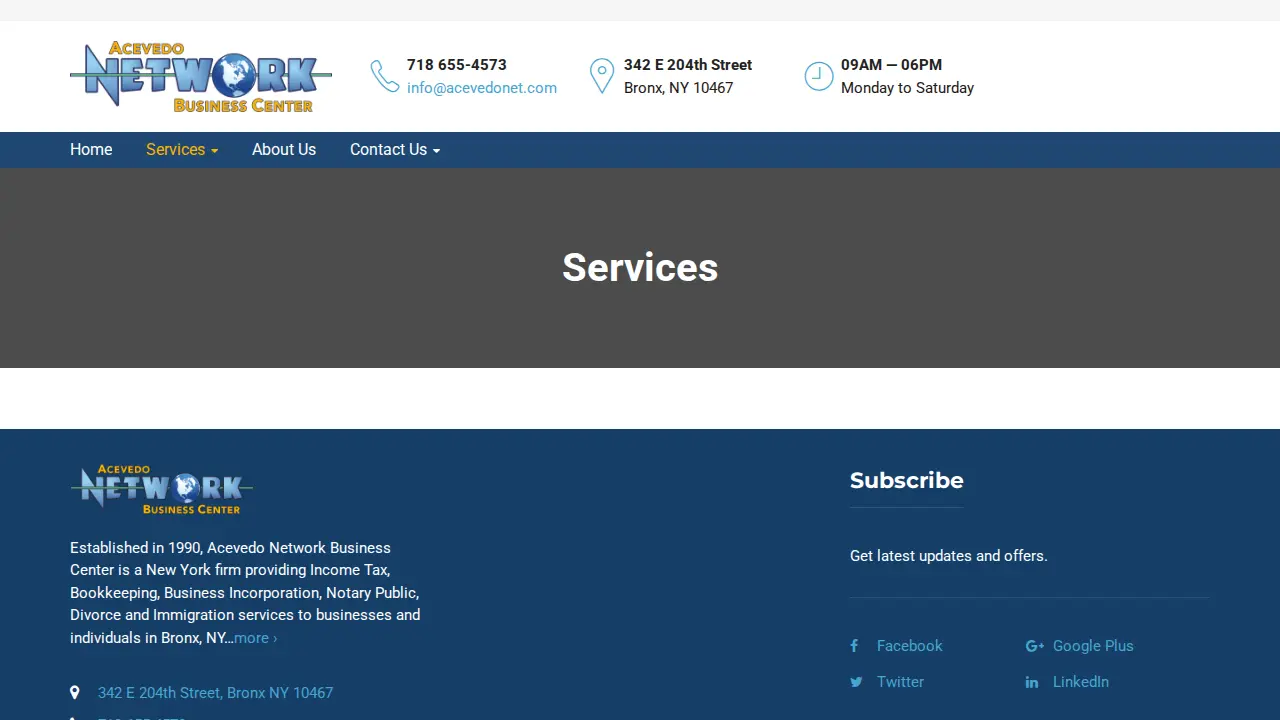 Acevedo Network page
