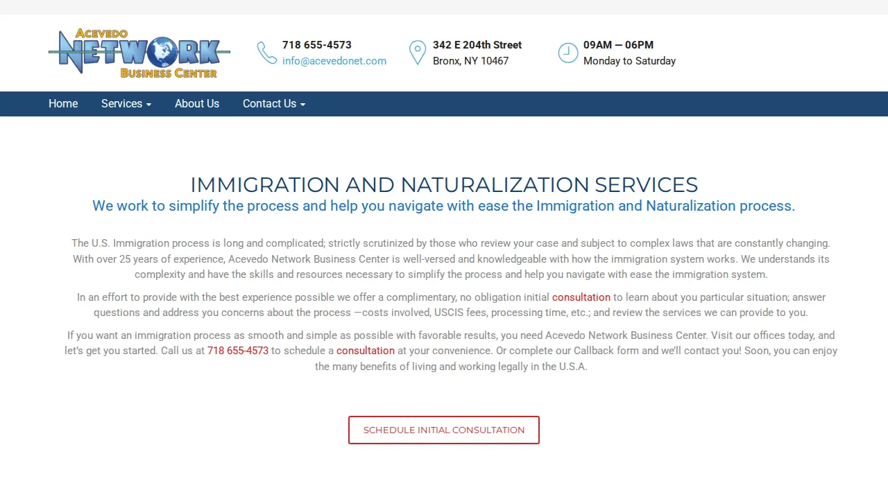 Acevedo Network page