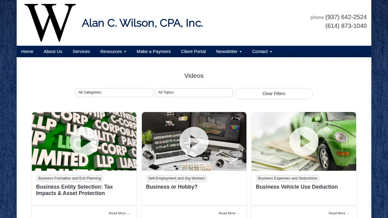 Alan C Wilson CPA Inc page
