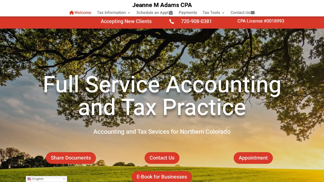 JEANNE M ADAMS CPA PC