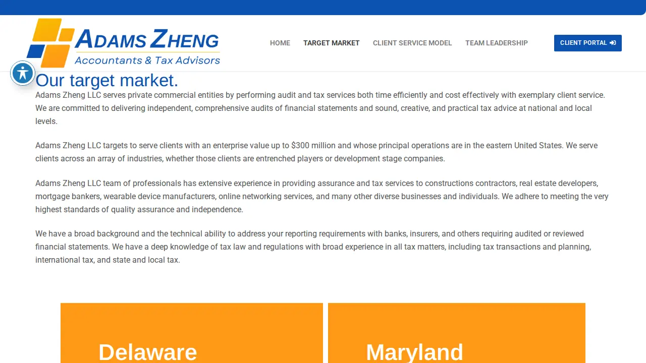 World Tax and Accounting – Newark, DE page