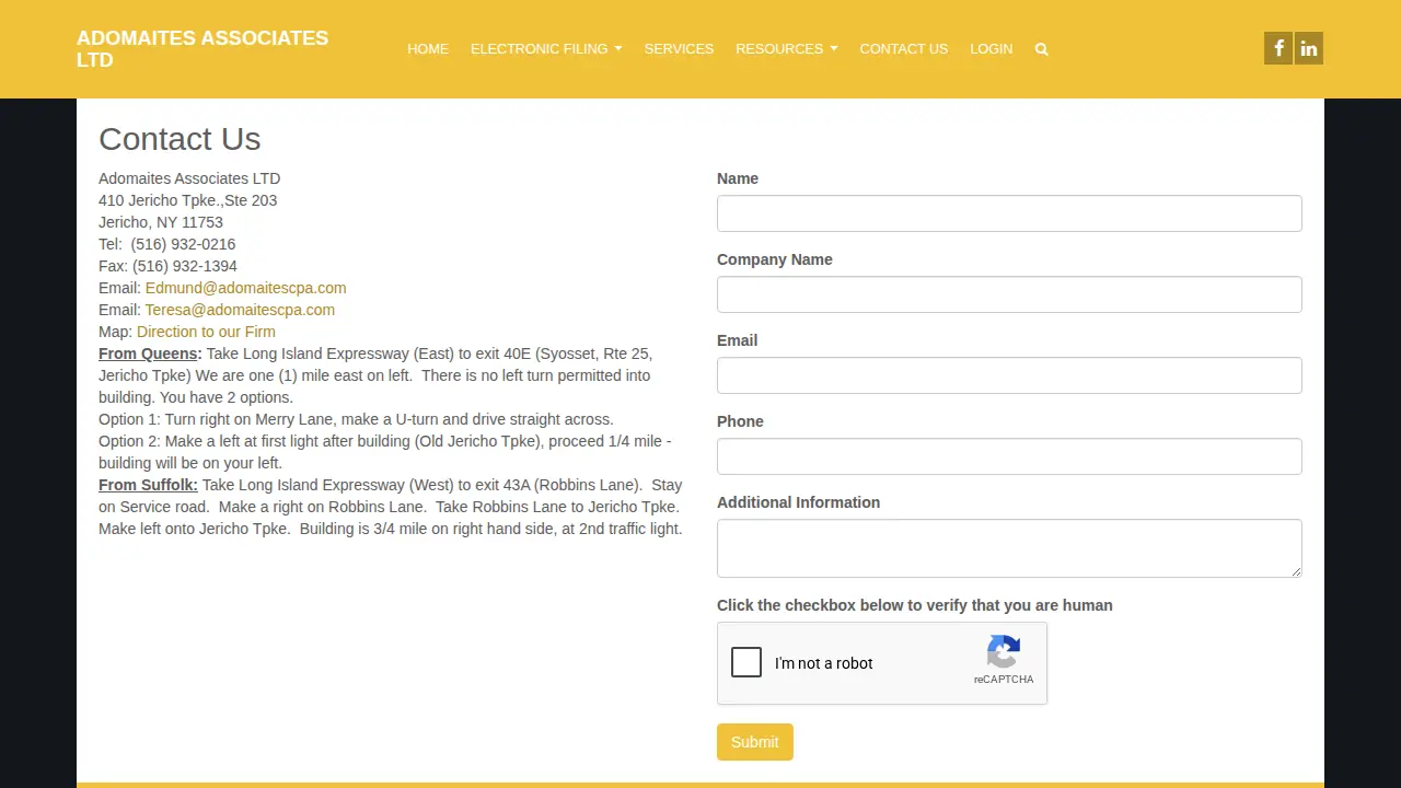 Adomaites Associates Ltd page