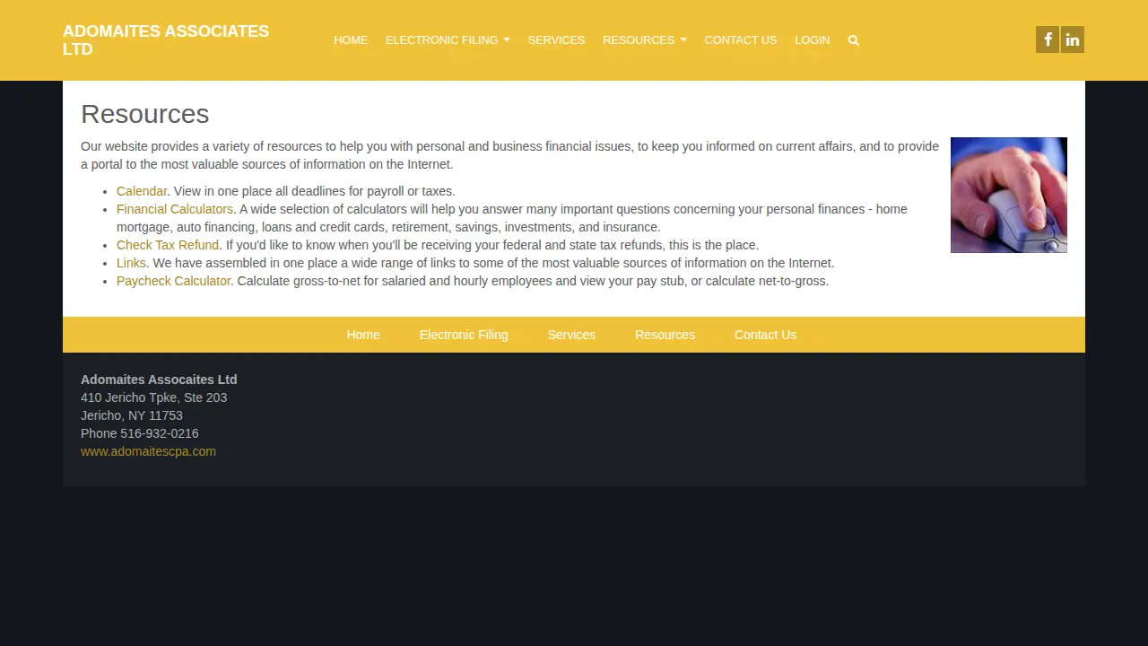 Adomaites Associates Ltd page