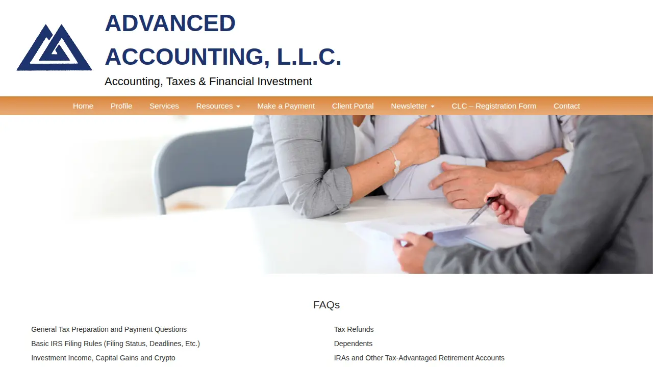 Advanced Accounting LLC page