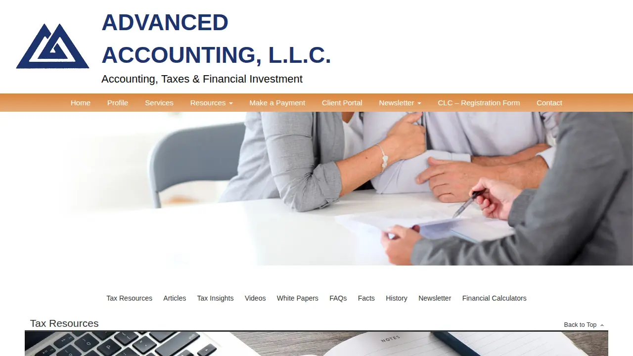 Advanced Accounting LLC page