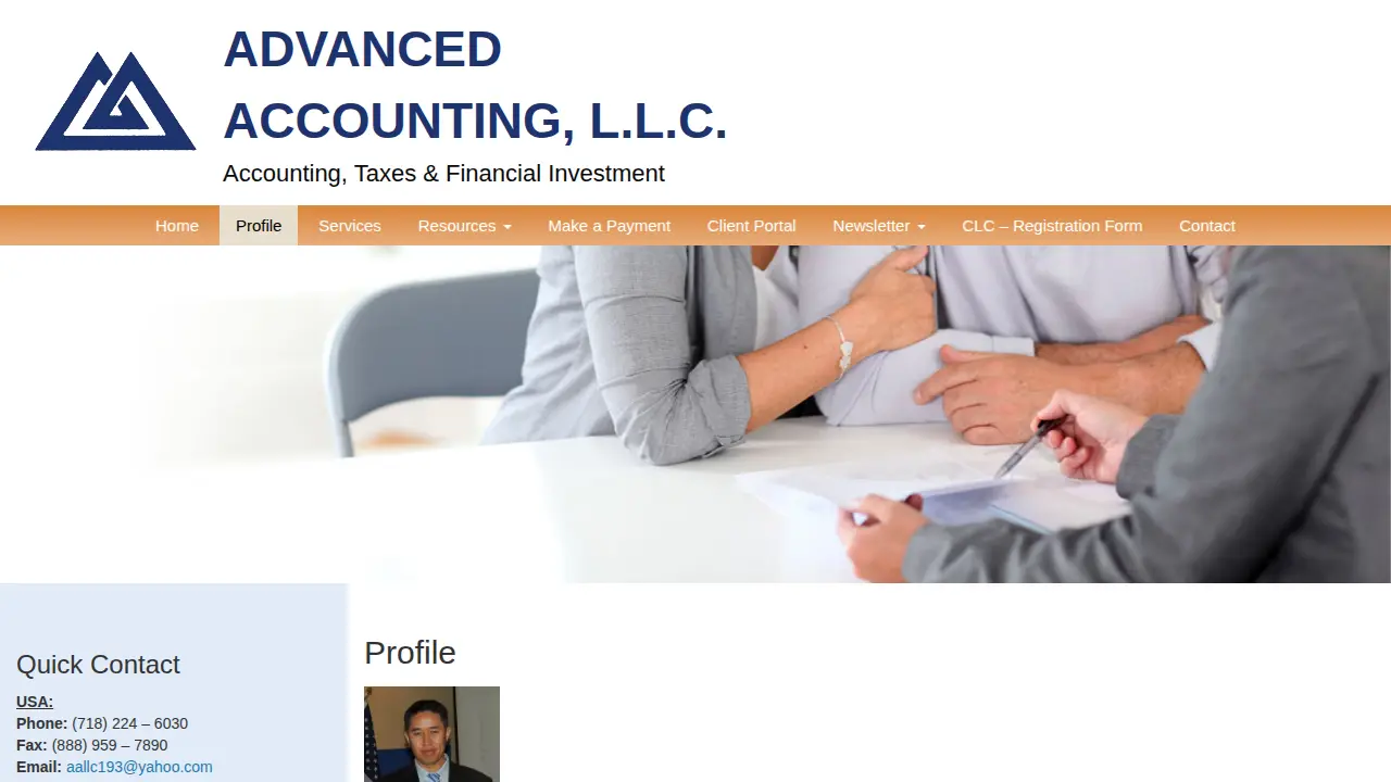 Advanced Accounting LLC page