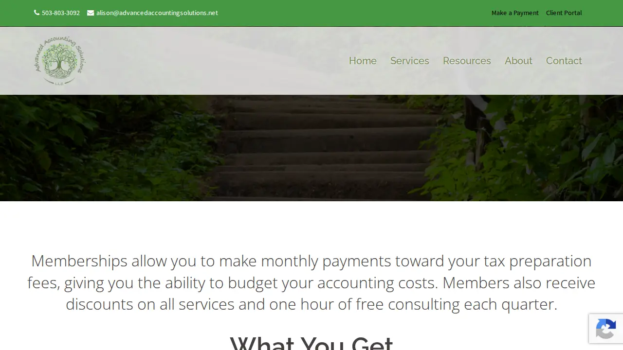 Advanced Accounting Solutions page