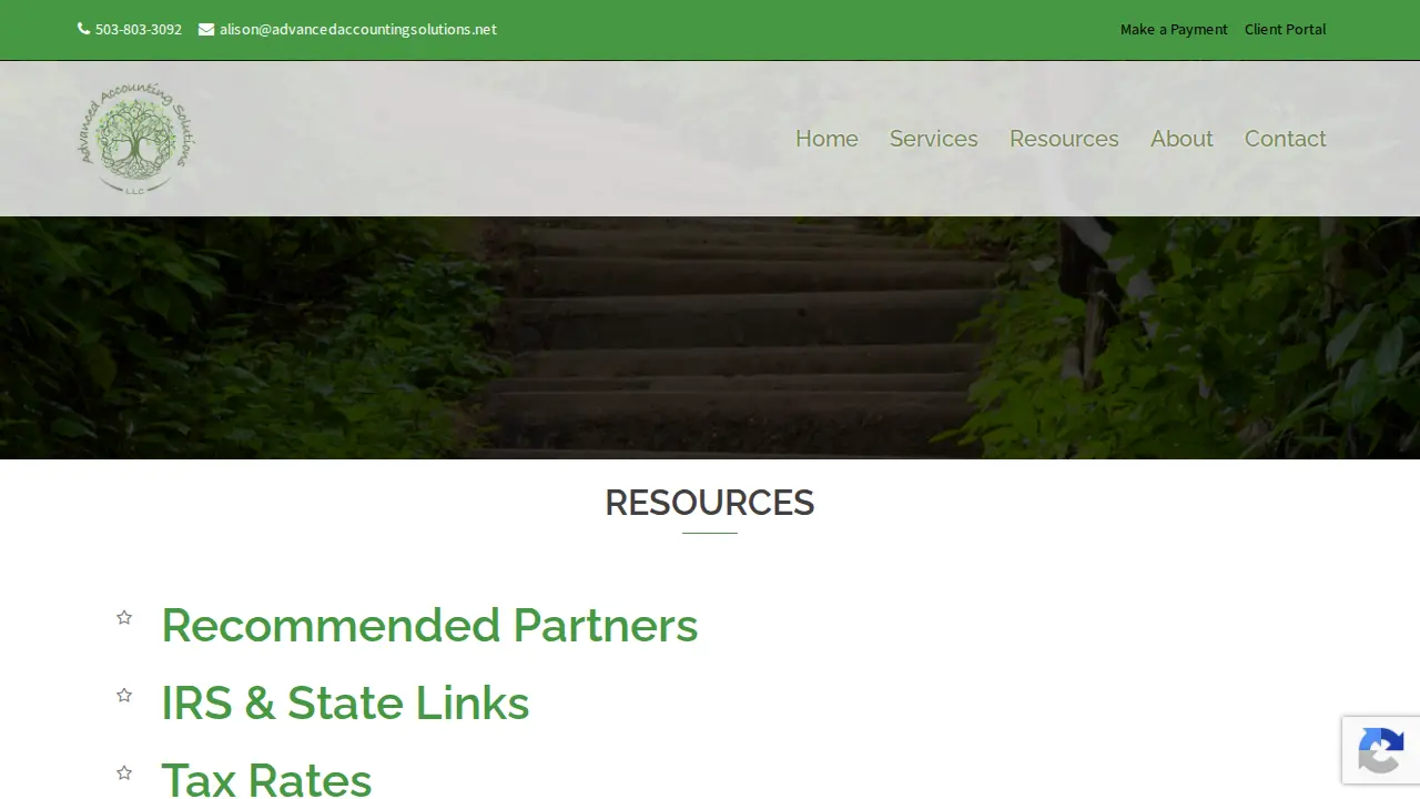 Advanced Accounting Solutions page