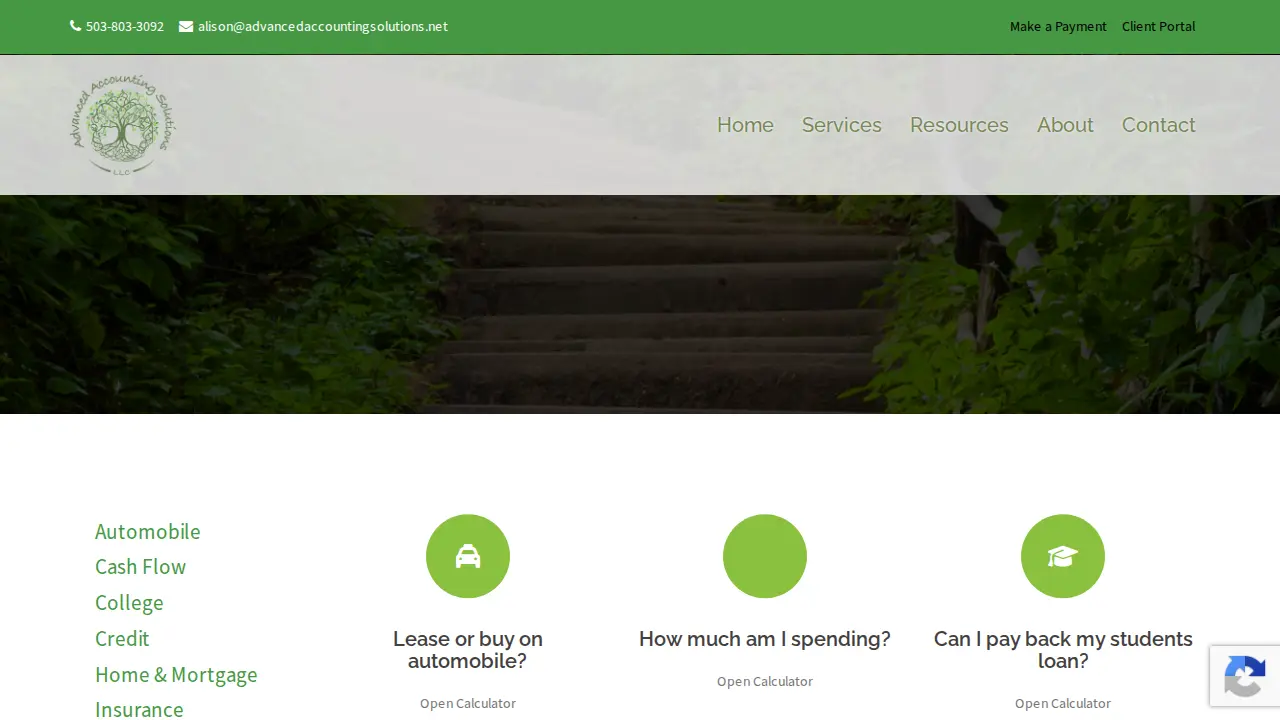 Advanced Accounting Solutions page