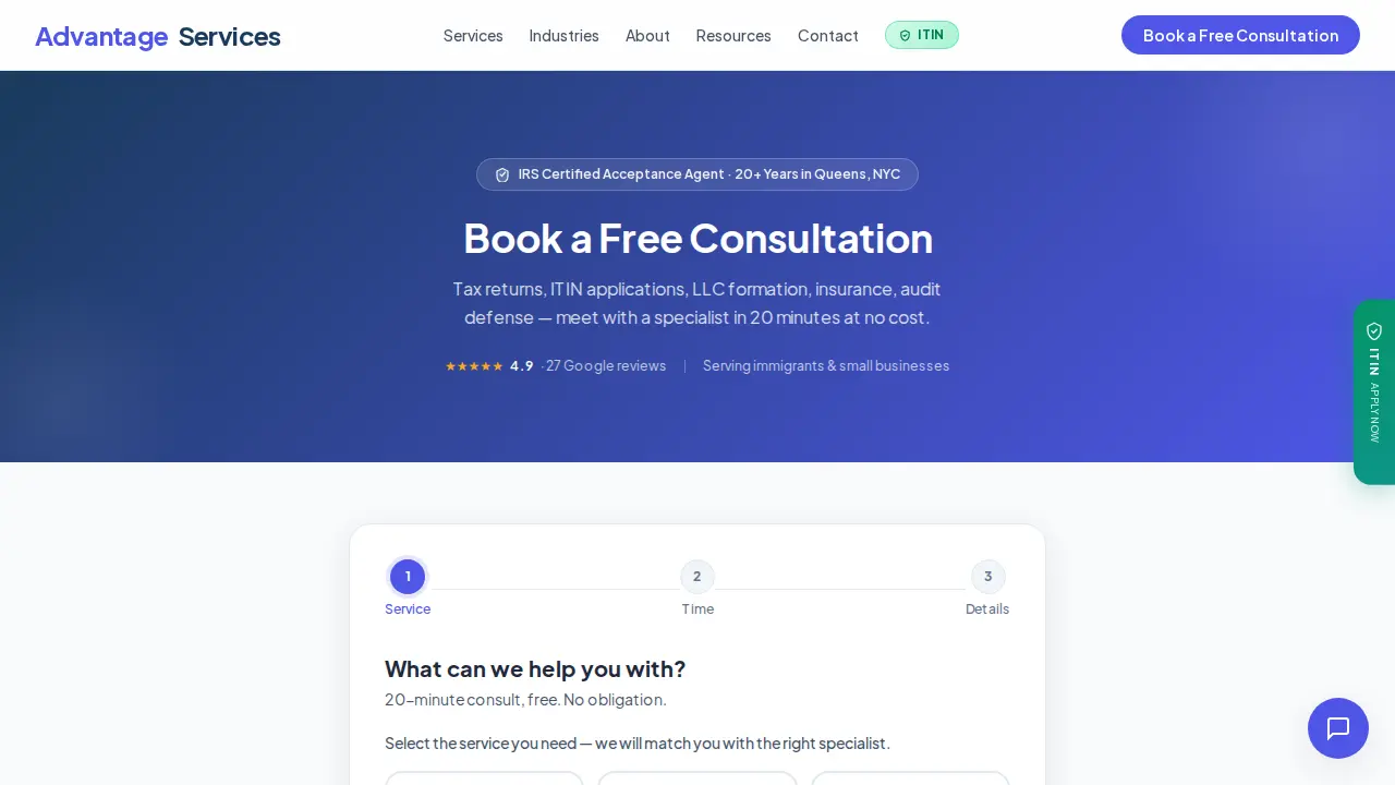 Advantage Business Consulting LLC page