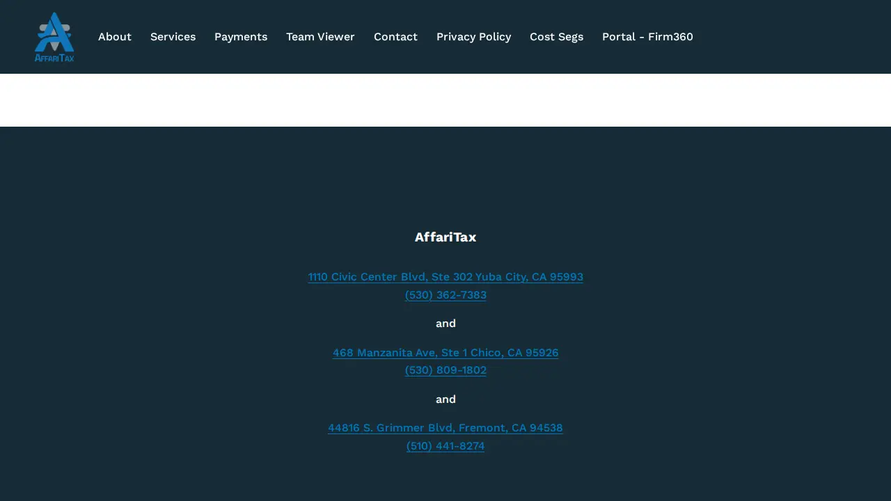 AffariTax page