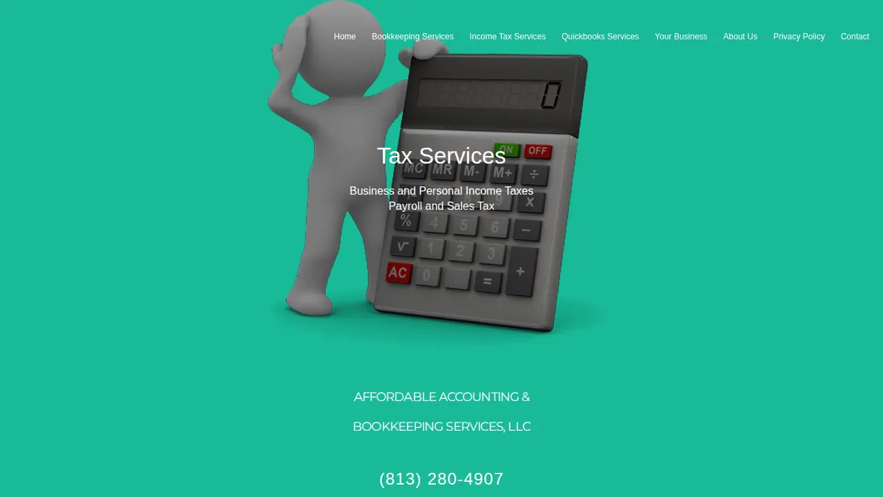Affordable Accounting Services page